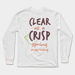 Clear as a Crisp Spring Morning (Deadly Premonition) Long Sleeve T-Shirt